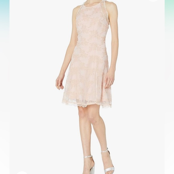 Nanette Lepore racerback, mesh, flare dress - Picture 1 of 5